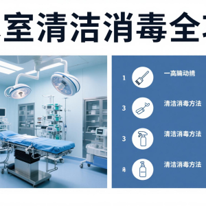 手术室清洁消毒全攻略！这些细节不注意，感染风险翻倍！